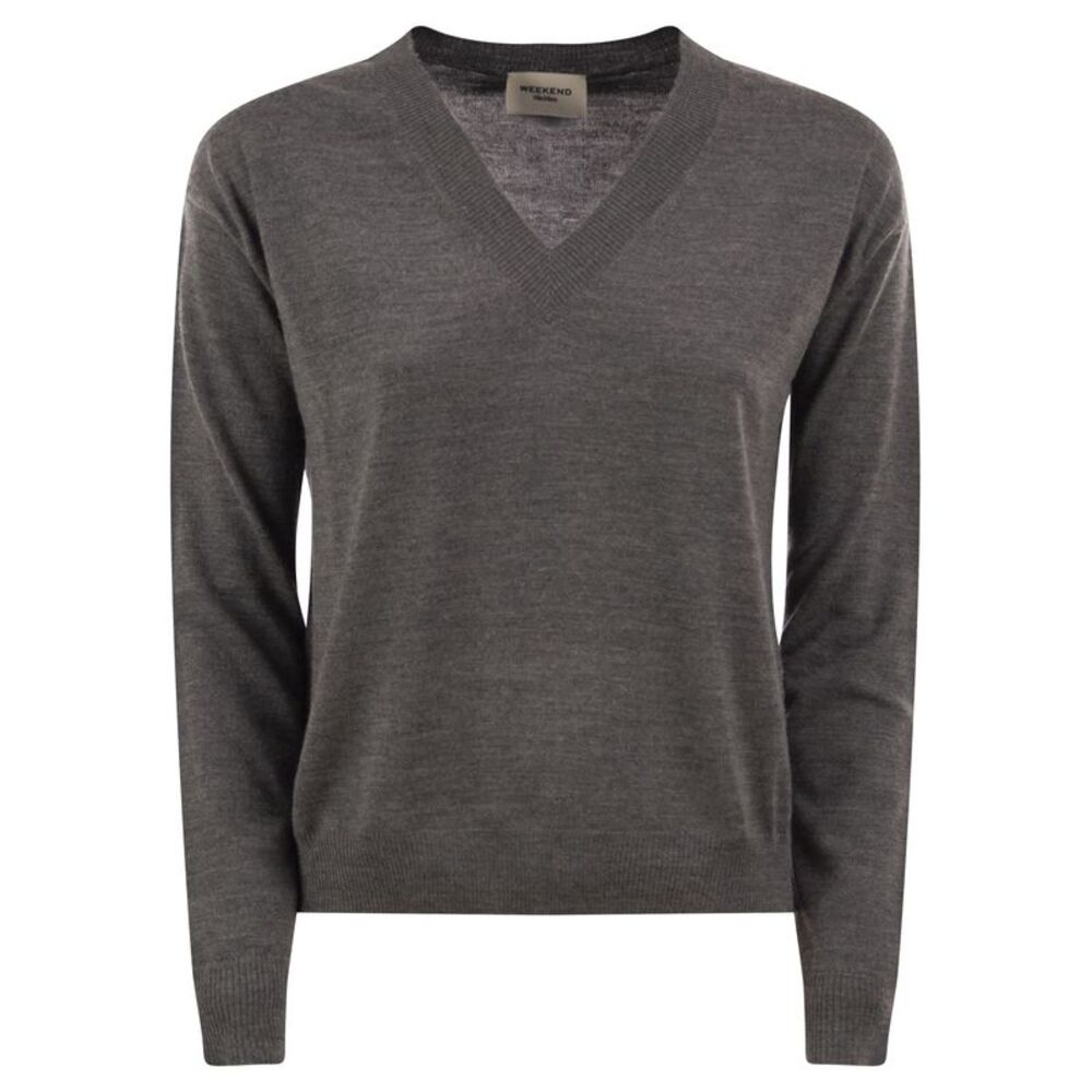 Weekend Maxmara Women Wkdfiocchi - Virgin Wool And Cashmere V-Neck Jumper